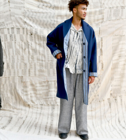 Cappotto reversibile in lana ReviWool® e wax